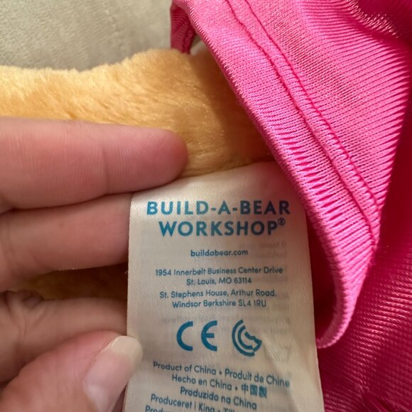 Build A Bear Bunny Cheerleader Plush Toy Pink 18" - Picture 10 of 11